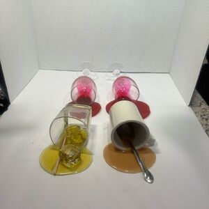 Colorful  Mock Spilled Drink  Set